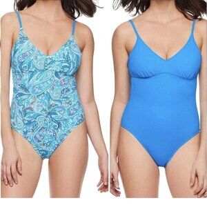 Vera Bradley Womens XL Carly Reversible One Piece Swimsuit NWT‎